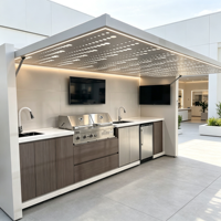 Outdoor Small Kitchen Outdoor Kitchen Waterproof Stainless Steel Outdoor Kitchen