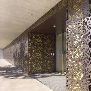 Hoge Kwaliteit Aluminium Muur Laser Gesneden Hek Roestvrij Staal Plaat Lasergesneden Buitenmuur Grille Decoratieve Plaat - Product Image 2