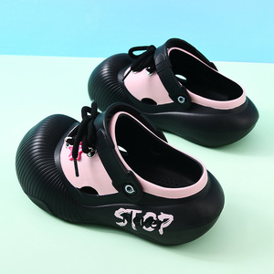 Sandalias de verano para mujer con suela gruesa de EVA, con tiras, transpirables, antideslizantes, de punta cerrada y planas para uso casual. - Product Image 4