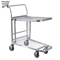 Chariot d'atelier avec un grand panier, chariot intelligent, facile à utiliser, pour entrepôt en fil, à vendre