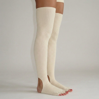 Chaussettes de yoga et de Pilates personnalisées pour femmes, à bout ouvert, à talon ouvert, antidérapantes, respirantes, à séchage rapide, chaussettes de sport OEM