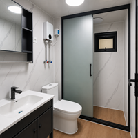 Maison conteneur modulaire extensible avec éclairage LED, cabine grise à double aile, lodge écologique tropicale pour mangroves et zones aquatiques, vente en gros OEM