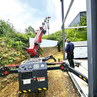 Grue araignée extérieure Tonlita économique 3, 5 et 8 tonnes avec télécommande, nacelle et flèche de déplacement