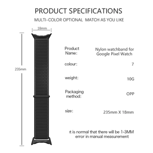 Bracelet en nylon tressé pour montre <span class=keywords><strong>Google</strong></span> Pixel Tissu Sport Bracelet élastique extensible doux pour montre Pixel Bracelets de montre en nylon - Product Image 4