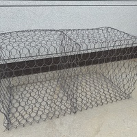 Gabion en treillis métallique 2x1x1m en fil de fer galvanisé à chaud pour protection contre les avalanches de pierres