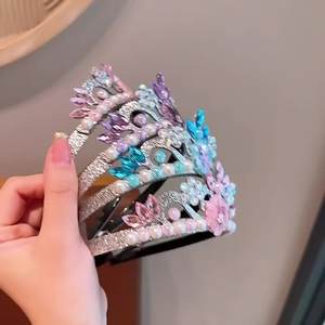 फैंसी डे क्राउन बच्चों के जमे हुए हेडबैंड एशा राजकुमारी हेयरपिन और कुलूमी मेलोडी हेडबैंड - Product Image 3