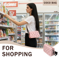 Petit sac bandoulière avec panneau avant perforé, sangle réglable, mini sacs à bandoulière, vente en gros de mini sacs à bandoulière pour femmes
