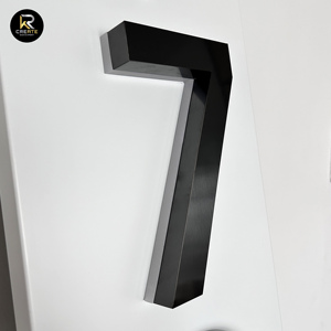 Hot Bán Dài Làm Việc Cao Thời Tiết Độ Sáng Hiện Đại Tích Hợp Trở Lại Chiếu Sáng Thép Không Gỉ Nhà Số Dấu Hiệu - Product Image 4