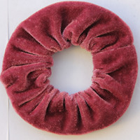 Chouchou en velours vintage très élastique, couleur unie, style rétro, pour femmes, accessoires capillaires quotidiens, logo personnalisé, vente en gros