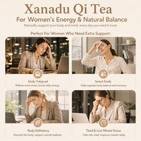 Thé de vitalité féminine Xanadu |   Mélange d'herbes bien-être à base de racine d'Astragale, de Codonopsis et de Ginseng pour nourrir le Qi et le sang, 5g, OEM accepté