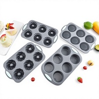 Moule à gâteau en silicone à 6 cavités, moule à savon fait main DIY, moule à citrouille, chocolat, biscuits, beignets, pâtisserie, compatible four, modèle X-016