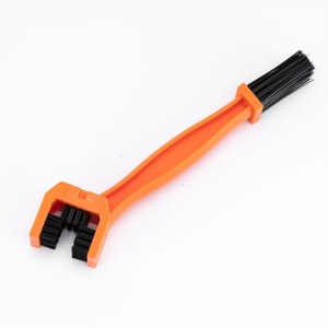 Brosse de nettoyage de chaîne de vélo portable et légère, nettoyeur de pignon de roue libre de <span class=keywords><strong>moto</strong></span>, brosse à poils orange pour VTT et vélo de <span class=keywords><strong>route</strong></span> - Product Image 2