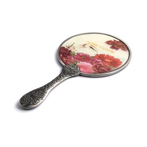 Espejo de Bolsillo Metálico de Estilo Clásico con Logotipo Personalizado y Adhesivo Epóxico, Disponible en Stock - Product Image 5