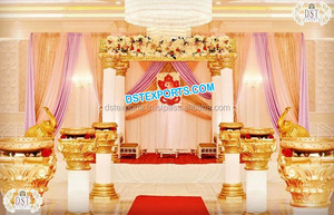 Temple de mariage en plein air traditionnel Mandap événement de mariage en plein air ouvert Mandap Srilankan mariage Style ouvert Mandap/scène australie - Product Image 2