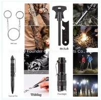 Sac de sécurité et de survie pour le camping en plein air avec kit de survie d'urgence essentiel pour les campeurs