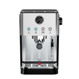 Cafetera italiana Outrip de acero inoxidable, semiautomática, para espresso, con manómetro y vaporizador, para uso doméstico. - Product Image 3