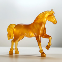 Coffrets Cadeaux Personnalisés avec Logo Sculpté à la Main Décoration Maison Ornement Cheval Cristal Autre Produit d'Artisanat en Cristal