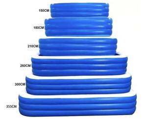 Piscina Inflable de PVC Transparente Azul y Blanca de Tres Niveles, Duradera y de Alta Calidad, para Niños y Adultos, Venta al Por Mayor de Fábrica - Product Image 6