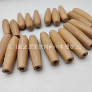 Juguete para Gatos de Madera Maciza de Haya, Diámetro 2.4 cm, Longitud 9.7 cm, Color Natural, Juguete de Arrastre para Combatir el Aburrimiento - Product Image 2