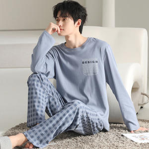 <span class=keywords><strong>Pigiama</strong></span> da <span class=keywords><strong>uomo</strong></span> in <span class=keywords><strong>cotone</strong></span>, set <span class=keywords><strong>pigiama</strong></span> casual, <span class=keywords><strong>pigiama</strong></span> taglie forti 3XL, abbigliamento per la casa - Product Image 4