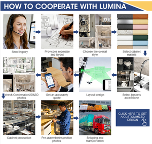 Mueble de Baño Integrado de Estilo Francés de Alta Gama, Retro, para Balcón, de Roble y Piedra Sinterizada, con Lavadora Integrada, Combinación de <span class=keywords><strong>Inodoro</strong></span> y Encimera de Piedra - Product Image 6