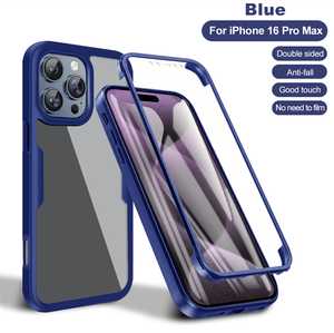 <span class=keywords><strong>Cover</strong></span> completa custodia per telefono 360 protettiva dello schermo per <span class=keywords><strong>iphone</strong></span> 16 pro max 15 14 13 12 <span class=keywords><strong>11</strong></span> <span class=keywords><strong>cover</strong></span> per paraurti in acrilico - Product Image 4