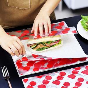 Papier de cuisson de qualité alimentaire, écologique, résistant à la graisse, sans danger pour les aliments, pour pizza, gâteau, hamburger, sandwich, emballage, barbecue en plein air et déjeuner - Product Image 3