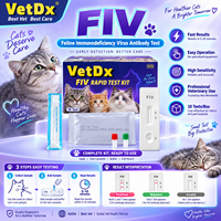 Test de diagnostic rapide vétérinaire pour la détection des anticorps du virus de l'immunodéficience féline (FIV) chez le chat