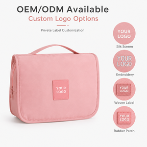 Custom Logo Waterproof Hanging Toiletry <strong>Bag</strong> Large Capacity <strong>Travel</strong> <strong>Wash</strong> Organizer with Metal Hook Cosmetic <strong>Wash</strong> <strong>Bag</strong> for <strong>Women</strong> Men - Product Image 4