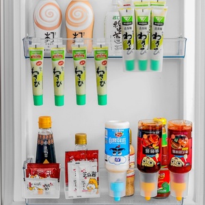 Spice Rack Moveable Multi-function <b>Fridge</b> Side Shelf <b>Fridge</b> Cans Organizer - Product Image 6