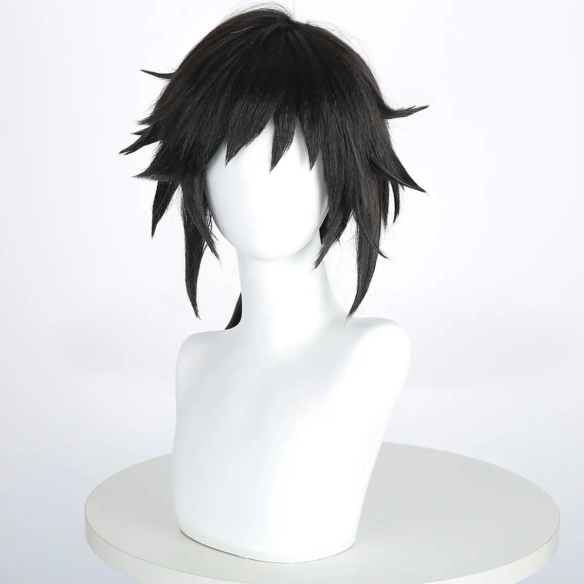 Wholesale Long Men Wig Straight Black Tomioka Giyuu Wig Synthetic Anime Party Hair Cosplay Wigs Heat Resistant Fiber Hair