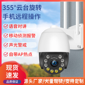 กล้องไร้สายกลางแจ้ง 360 องศา พร้อมระบบ WiFi ความคมชัดสูง มองเห็นในเวลากลางคืน พร้อมระบบบันทึกข้อมูลบนคลาวด์และการ์ดหน่วยความจำ - Product Image 5