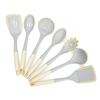 Ensemble de 7 ustensiles de cuisine en nylon et silicone, spatule, cuillère, accessoires de cuisine, outils de cuisson