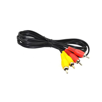 Câble AV d'origine des années 1980 pour console Nintendo NES, NES-001, jaune, rouge, prise audio vidéo, cordon, US NTSC, accessoires de jeu