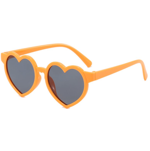 Nueva Llegada, Gafas de Sol de Moda para Bebés, Lindas Gafas de Sol con Forma de Corazón para Niñas, Color Rosa Liso, Protección UV400, Personalizables - Product Image 4