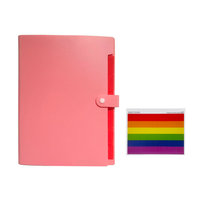 Carpeta Expandible Decorativa de 7 Bolsillos, Material PP, Formato A4, para Documentos Escolares