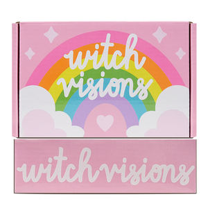 Kostenloses Muster luxuriöse kundenspezifische schöne rosa Versandverpackungsbox aus wellpappe für Geschenk mit Regenbogendruck - Product Image 3