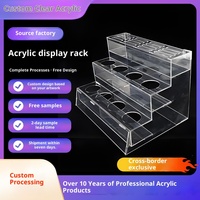 Étagère de rangement et de présentation multicouche transparente en acrylique pour figurines de dessins animés et boîtes mystères, montage facile