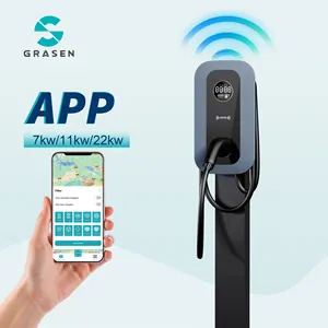 Bán buôn wallbox cho EV phí 230V 400V 11Kw 22Kw EV Trạm Sạc xe điện Trạm Sạc với RFID App ocpp