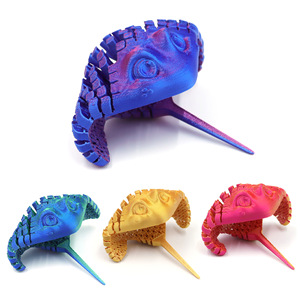 Popular Juguete de Plástico Impreso en 3D de Pez Diablo, Animal Marino Adorable, Regalo Creativo Unisex - Product Image 4