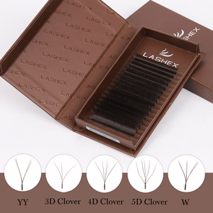 Contrassegno privato a forma di trifoglio a forma di trifoglio a forma di 3D 4D 5D fata <span class=keywords><strong>ciglia</strong></span> marrone scuro YY frusta vassoio per <span class=keywords><strong>extension</strong></span> per <span class=keywords><strong>ciglia</strong></span> prodotto - Product Image 2