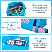 Sac de rangement professionnel pour Mahjong, en tissu Oxford imperméable, pliable et léger, pour la maison ou les voyages, divertissement ludique