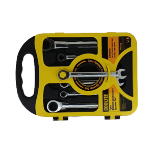 Chrome kết thúc DIY lớp Ratchet Wrench Set phổ Spanner sửa chữa xe xử lý công cụ mở End Metric Hệ thống đo lường OEM - Product Image 5