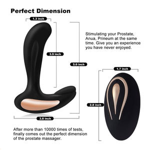 Vibratore Anale Telecomandato a 12 Frequenze in Silicone, Dildo Massaggiatore Prostatico, Plug Anale, Giocattoli Sessuali per Uomini - Product Image 5