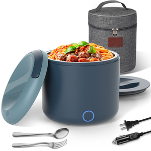 Boîte à lunch électrique Herrfilk 100W 41oz, étanche, chauffage rapide, mini boîte à lunch électrique portable pour voiture et bureau - Product Image 1