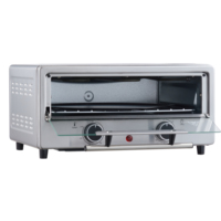 Four électrique en acier inoxydable Pizza Maker 12 pouces avec contrôle de la température et de la minuterie OTG