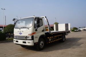Nouveau camion de dépannage JAC économique avec plateforme de 3 à 10 tonnes, guincho, <span class=keywords><strong>remorque</strong></span> à <span class=keywords><strong>plateau</strong></span>, élévateur de roues et dépanneuse à <span class=keywords><strong>plateau</strong></span>. - Product Image 4