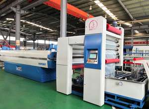 Équipement de ligne de production d'extrusion de ficelle de raphia de <span class=keywords><strong>film</strong></span> fendu fibrillé de pp avec accumulateur et <span class=keywords><strong>Twister</strong></span> - Product Image 3