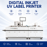 Imprimante numérique UV industrielle à jet d'encre, machine d'impression haute vitesse pour étiquettes, invitations, papier grainé, billets, sacs à fermeture éclair
