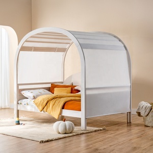 B2B Boori <span class=keywords><strong>Simple</strong></span> blanco de tamaño completo de madera cama de casa para niñas pequeñas para niños solo producto B2B - Product Image 3